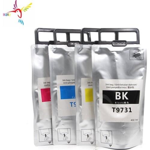 4 Bags/Set T9731 T9732 T9733 T9734 Compatible Pigment Ink Bag For Epson Workforce Pro WF-C869 C869R Series