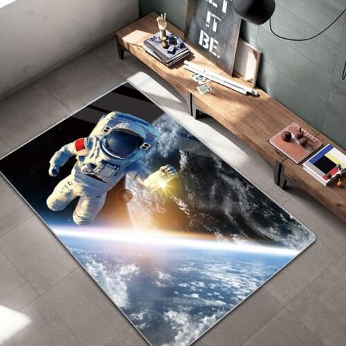 Modern Art Office Japanese Cover Carpet For Living Room Starry Universe Fabric Patterned Mat Colourful Rug Waterproof Home Decor