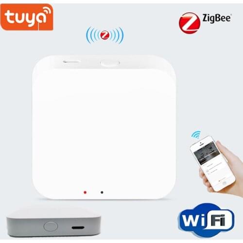 Tuya ZigBee 3.0 Gateway Hub Intelligent Wireless Remote Controller Gateway ZigBee Smart Home Hub Device Support Alexa Google