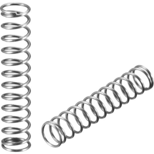UXCELL 30pcs Springs Wire Diameter 0.012" OD 0.08"/0.12" Free Length 0.39"/0.60" Stainless Steel Coil Extended Compressed Spring