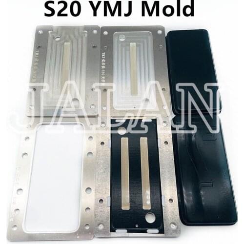 YMJ laminating mold for SM S20 s20+ LCD touch glass repair laminating mold unbent flex cable oca glue location rubber mold sets