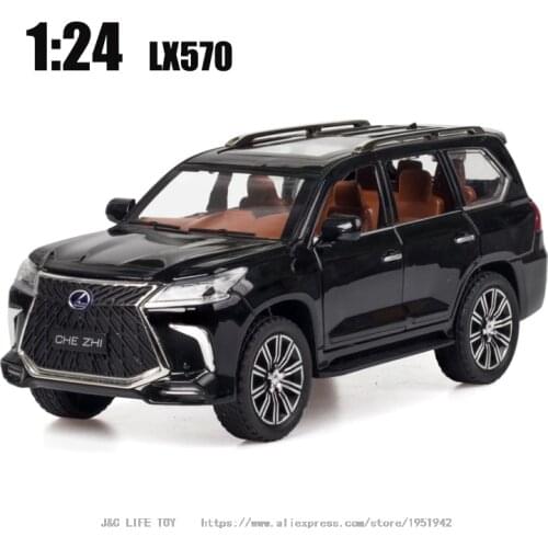 1:24 Toy Car Excellent Quality LX570 SUV Metal Car Toy Alloy Car Diecasts & Toy Vehicles Car Model Toys For Children