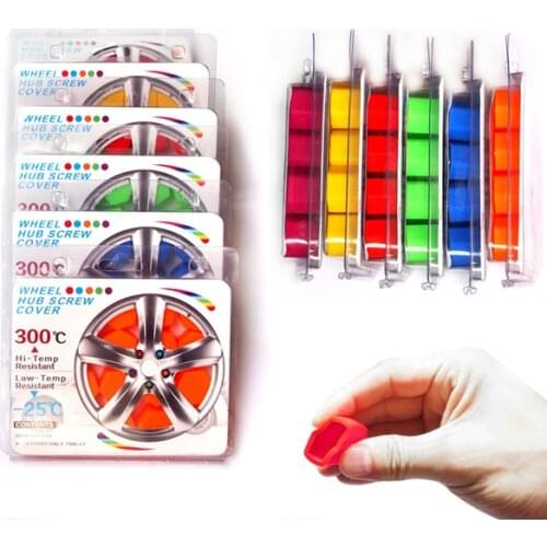 1 Set of 20pcs 17mm Hex Wheel Lug Nut Protection Caps Silicone Wheel Rim Bolt Covers Car Styling Parts Auto Accessories