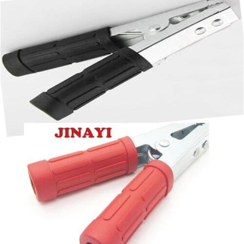 10pcs 400A Crocodile Car Van Battery Test Lead Clips Alligator Clamp Red & Black 158mm