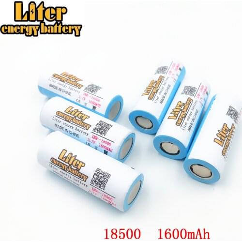 2pcs/lot 18500 Batteries 18490 Real 1600mAh Li-ion Lithium 3.7V Rechargeable FlashLight Torch Battery Power Bank LED Energy