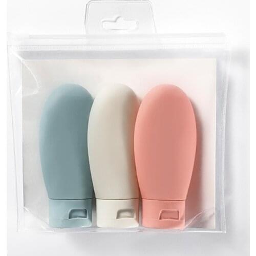 3pcs/set Nordic Syle Travel Refillable Bottle Kit Portable Essence Shampoo Shower Gel Bottles Container Can carry on the Plane