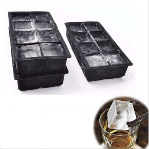 Big 8 Giant Jumbo Large Size Silicone Ice Square Mold Square Tray Mould DIY ON