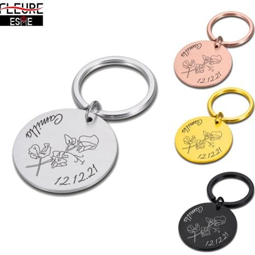 Couple Keychain Jewelry Original Keychains Personalized Gift To Girlfriend Boyfriend Keychain for Car Keys Love Keyring for Men