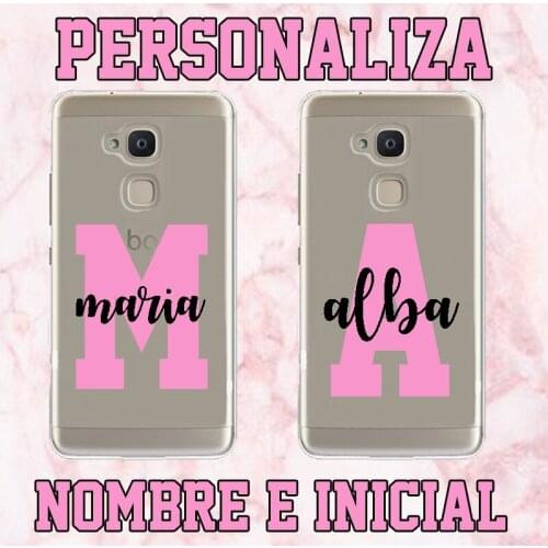 Bq Vsmart Gel case | Personalized initial name clear drawing 1 active 1 Plus M5 Bq C U more u2 U Lite X X2 Pro