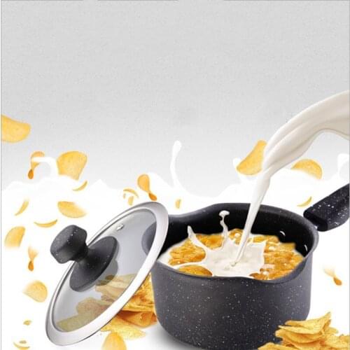 Baby Food Supplement Small Milk Pot Thickening Iron 16cm Baby Hot Milk Cooking Noodles Cast Iron Pot Non-stick Pot