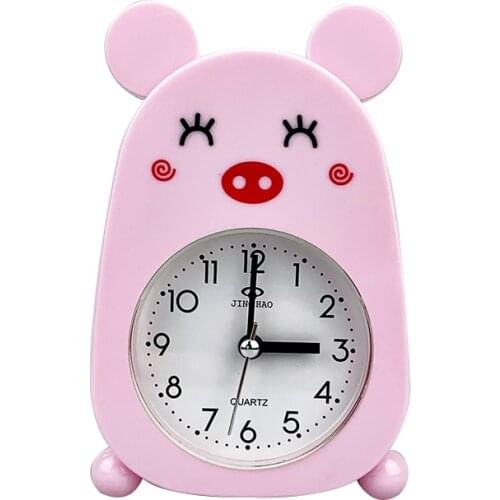 Childrens alarm clock Home electronics Bedroom decorations Childrens bedside alarm clock Kawaii Pink mouse small alarm clock