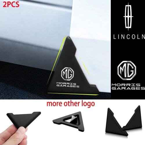 For Mitsubishi Ralliart Lancer Outlander Competition 2pcs Car door corner anti-collision Bumper Crash Anti-Scratch Car Styling