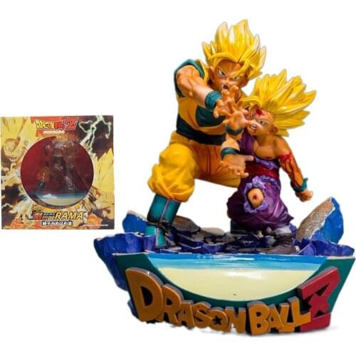 Bandai Dragon Ball Anime Figure Son Goku Father and Son Shockwave Scene Model Collection Decoration Children Gifts