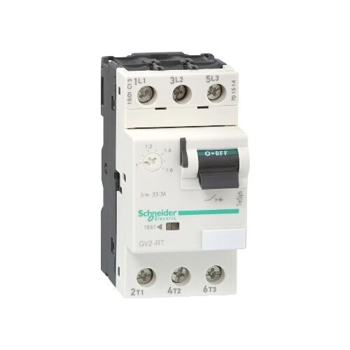 GV2-RT03 GV2RT03 Motor circuit breaker, TeSys GV2, 3P, 0.25-0.4 A, thermal magnetic, screw clamp terminals