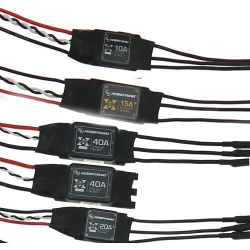 Hobbywing XRotor 2-6S Lipo 40A / 20A / 10A Brushless ESC No BEC High Refresh Rate for Multi-axle Aircraft Copters