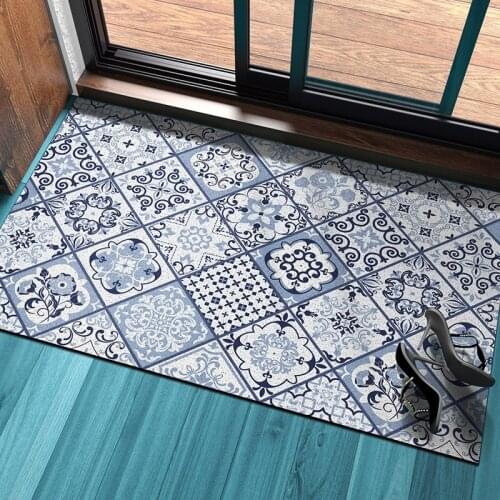 Three Colors Home Door Mat Carpet Kitchen Mat Bath Mat Anti-slip Mat Dustproof Entrance Mat Carpet Freely Cutting Custom Doormat