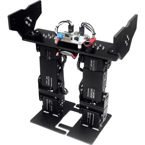 LS-6B 6 degrees of freedom bipedal cross foot robot bracket DIY aluminum alloy with servo game dedicated walking robot accessori
