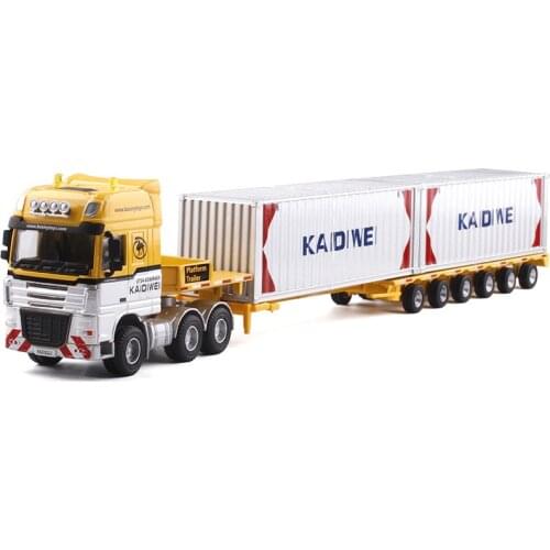 KAIDIWEI 1:50 Alloy Transporter Model Car Heavy Transport Vehicle Toy For Children 625022