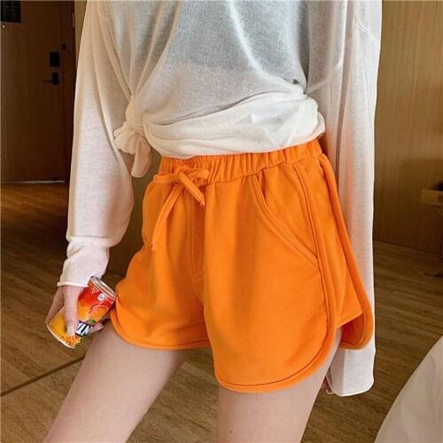 2021 News Popular Pants Womens Wear Casual Fashion Solid Shorts Elastic Waist Student Cloth Girl Show Good Figure Sexy