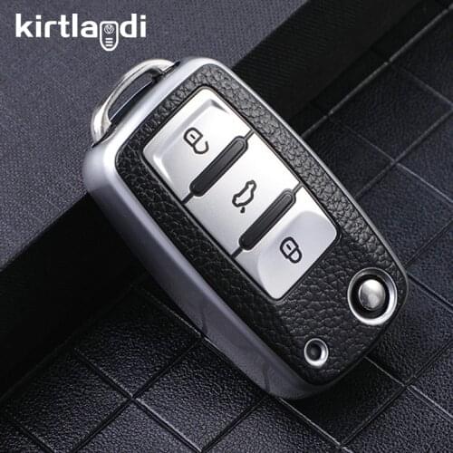 New Tpu+pc Key Case for Skoda Octavia A5 Fabia for VW Golf 4 5 6 Bora Jetta 6 POLO MK4 MK6 Passat B5 B6 Superb Tiguan Beetle