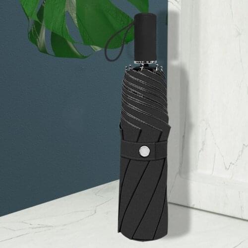 New Compact Folding Umbrella for Both Sun & Rain 8-rib 3-fold Auto Open/Close UPF50+ 97cm After Opening SCI88