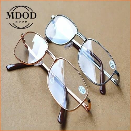 Metal Frame Presbyopia Glasses with Resin Lenses Comfy Light Glass for Men Women Reading Glasses +1.0 1.5 2.0 2.5 3.0 3.5 4