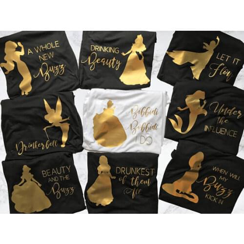 Personalized bride princess Bridesmaid wedding tank tops singlets Bachelorette tanks t shirts gift bridal party favors