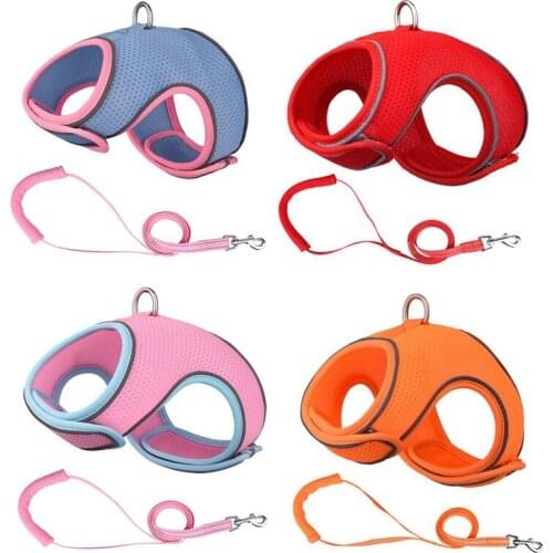 Pet Breathable Harness Small Dog Traction Vest Anti Break Away Puppy Training Vest Home Pet Walking Supplies