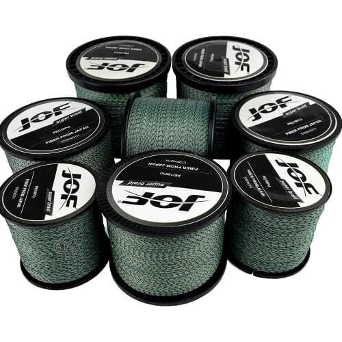 JOF Braided Fishing Line Multifilament 8 Strands 100M 300M 500M 1000M 22-78LB PE Carp Fishing Wire