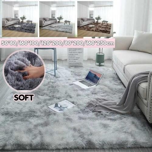 160cmx230cm Living Room Bedroom Rug Anti-skid Ultra Soft Plush Carpet Area Rectangle Rugs Modern Carpet Mat Home Decoration
