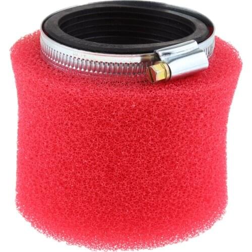 58mm Straight Air Filter Cleaner System for Kawasaki for Yamaha ATV Pit Dirt Bike Motorcycle Red