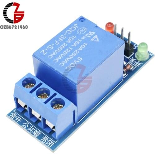 DC 5V 10A 15A 1 Channel Relay Module Interface Board Shield for Arduino Low Level Trigger One AVR DSP MCU AC 220V LED Indicator