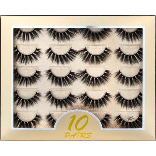 YSDO Eyelashes 3/5/10 Pairs Makeup Wispy 3D Mink Lashes Natural Long False Eyelashes Thick Fake Lashes Maquiagem strip Faux Cils