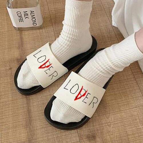 Lover sandals for Woman 2021New Summer Beach Open Toe Flip Flops Comfortable outdoor Women Shoes Fashion Printed Women Non-slip