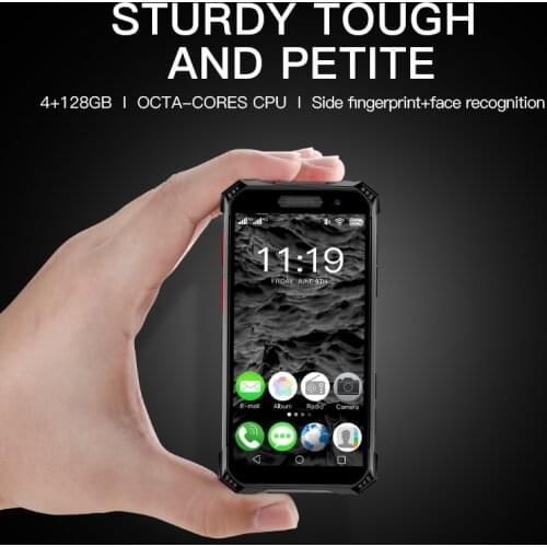 New SOYES S10Max Pocket Smartphone Dual SIM Quad Core Outdoor Durable Smartphone Face ID Fingerprint Unlock Waterproof, Dropproo