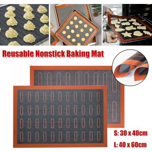 Heat Resistant Oven Sheet Liner Baking Mat for Cookie /bread/ /biscuit/puff/eclair Perforated Silicone Pastry Nonstick Mat Tool