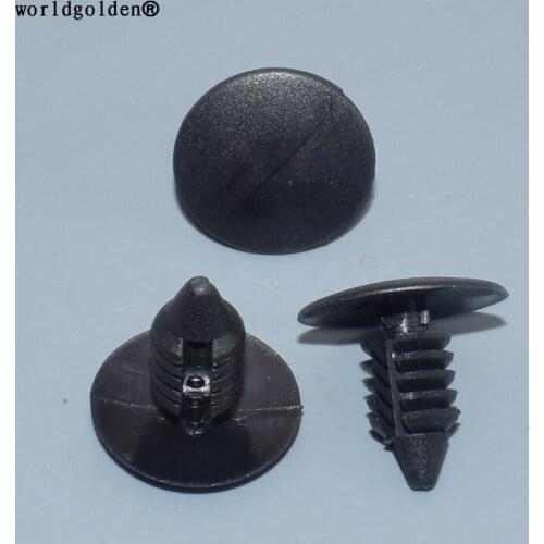 Worldgolden 100pcs plastic clip Fender & Bumper Shield Retainer for GM#332364 Ford#389358 Chryler#3691590 6031321 AMC#4004569