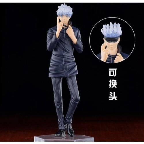 Japan Anime Jujutsu Kaisen Gojo Satoru Handmade Model Cosplay Action Figures Desk Decor Model Plate Doll Boy Girls Xmas Toy Gift