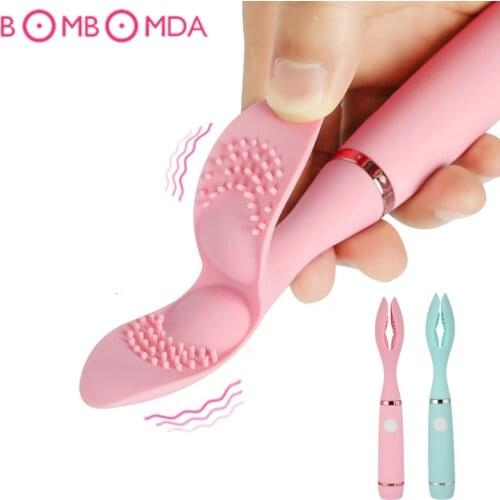 Nipple Clamp Vibrator Intimate Goods For Women Clitoris Clip Stimulator Nipple Massager Gender Erotic Toys for Adult Sex Shop