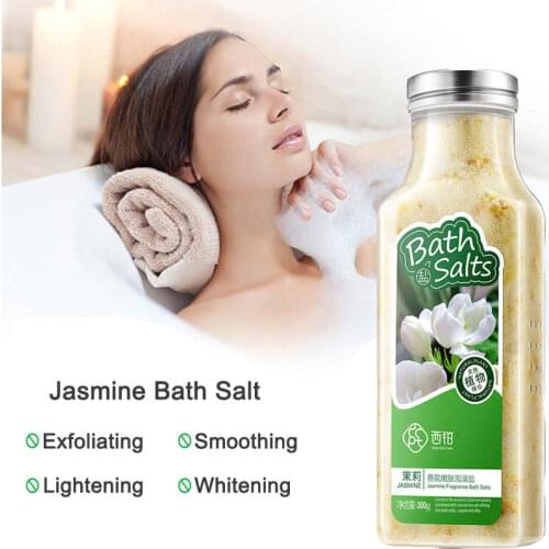 Jasmine salts Fragrance bath petals exfoliating Jasmine Fragrance bath salts body spa salt bath soaking salts body Moisturizing