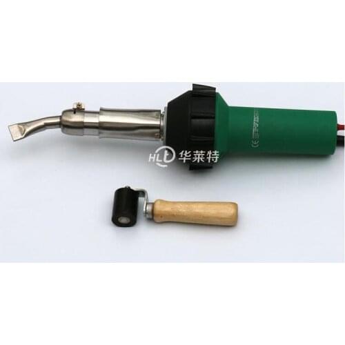 1600W Hot Air Gun Plastic Welding Torch PVC Floor Welder Industrial Weld Equipment With 20MM Flat Nozzle+40MM Silicone Roller