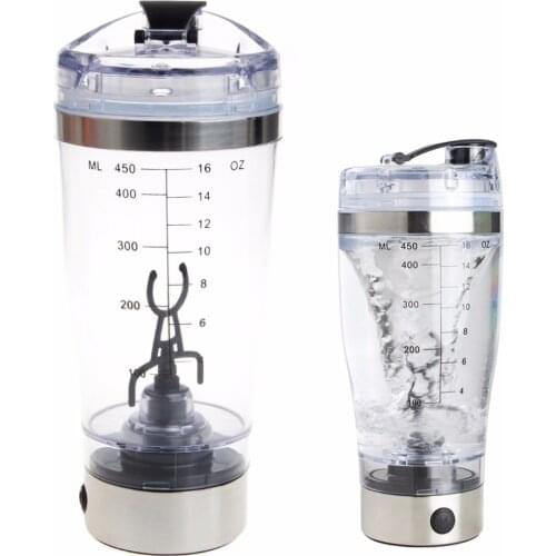 450ml BPA Protein Shaker Vortex Water Bottle Electric Automatic Mixer Smart Bottle