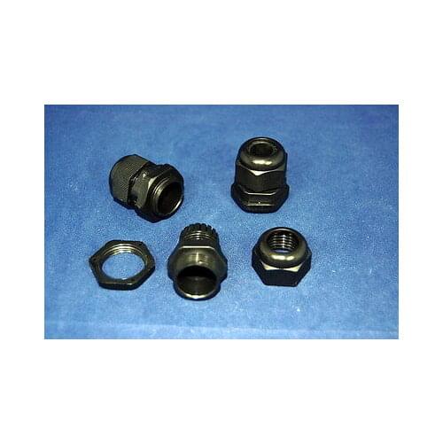 50PCS PG21 Waterproof Cable Connector Gland Dia.13-18mm BLACK NYLON 66 94V-2