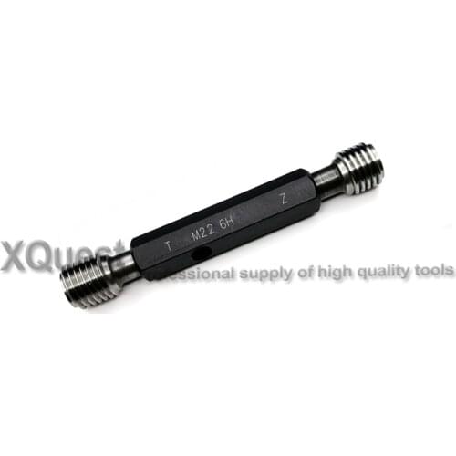 6H Right Hand Metric Thread Plug Gauge M22 M22X2.5 M22X2 fine Screw thread Gage M22X1.5 M22X1 Threaded plug Detection Tool