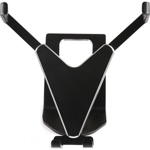 Car Accessories Phone Stand (V Type) For Land Rover Discovery 5/Range Rover Sport Aluminum Alloy Premium Black 1 Piece Set