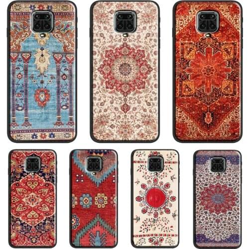 Persian Carpet Floral Pattern Case For Xiaomi Redmi Note 10 Pro 7 8 9S 8T Note 9 Pro Back Cover For Redmi 9A 9C 9T 7A 8A