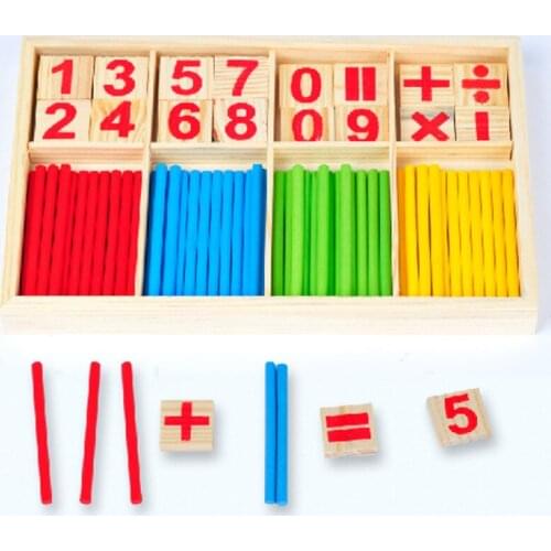 Children Learning math Wooden Educational Toys Digital Stick Montessori Teaching Aid Mathematics Enlightenment Knowledge