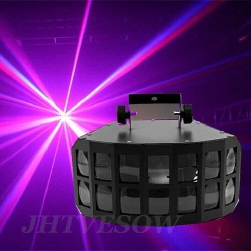 Home party disco light 2X12W Professional Disco Bar Club Party Wedding Stage Lightings LED Double Butterfly DJ stage lighting
