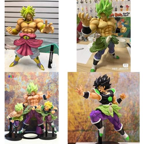 BANDAI Dragon Ball Action Figure Super Four Broly Gk Largest Birthday Gift Ichiban Rewards Explosion Dragon Ball Superl See Toy