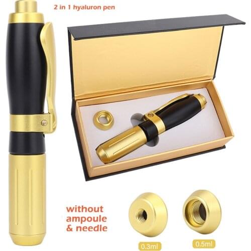 0.3ml&0.5ml 2 In 1 Hyaluron Pen Anti Wrinkle Lip Injection Hyaluron Gun High Pressure Lip Filler Hyaluronic Acid Pen Injection